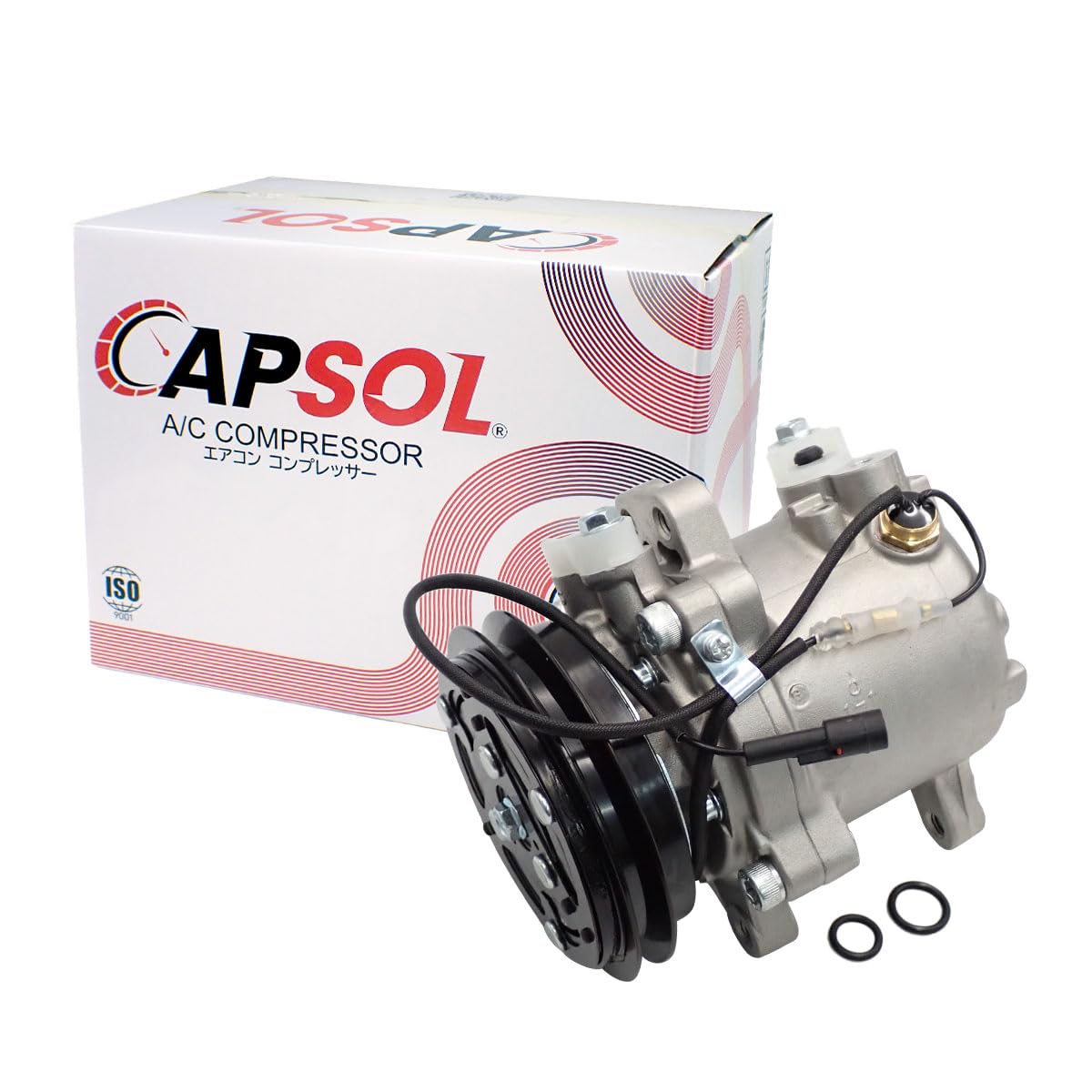 たら CAPSOL スズキ ツイン EC22S エアコンコンプレッサー O-RING付 95200